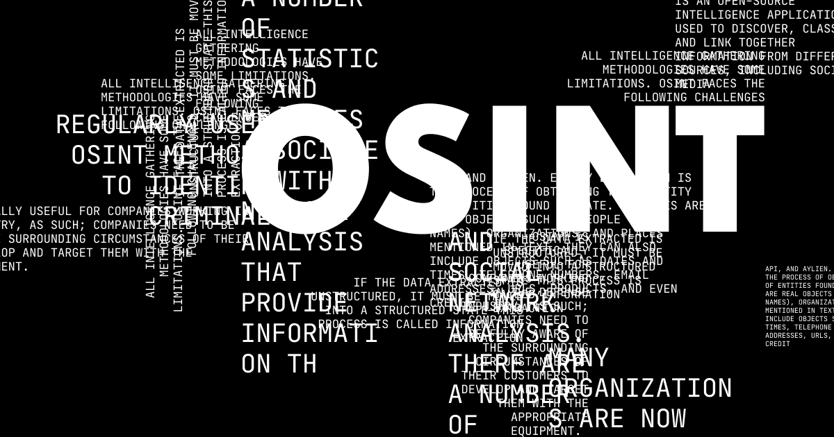What is OSINT (Open Source Intelligence)?