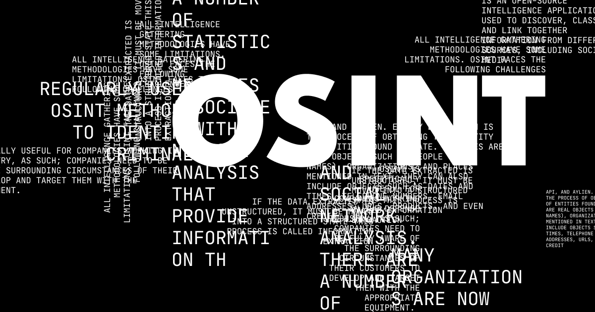 What is OSINT in 2021?